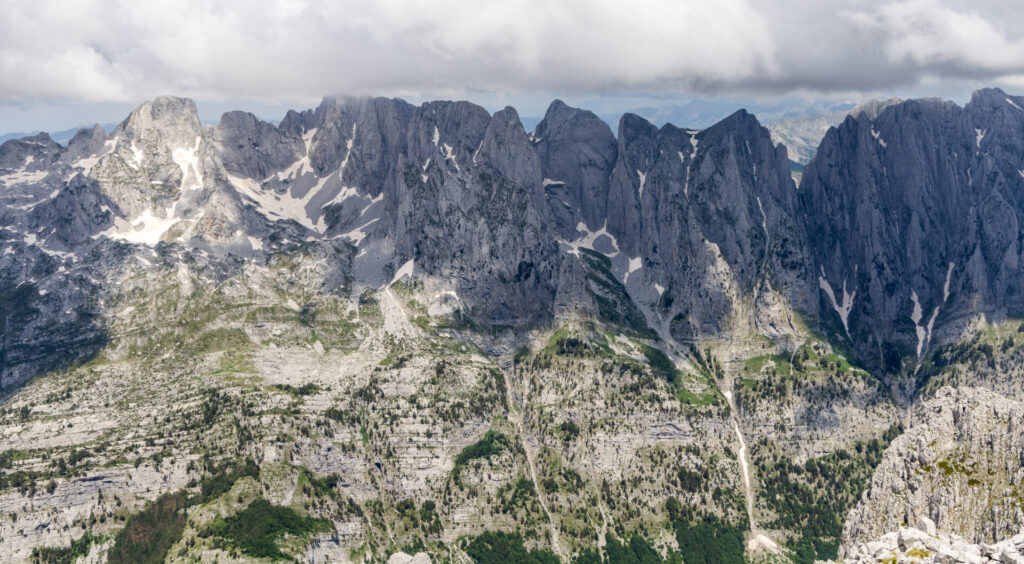 Karanfili Mountains from Maja Bojës