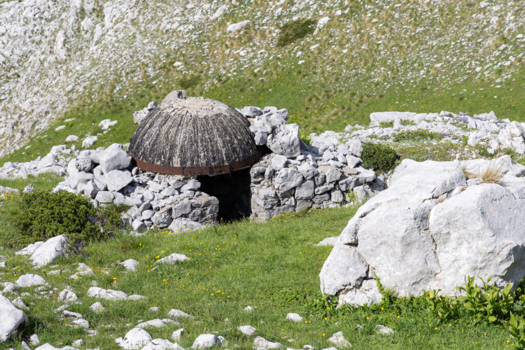 Communist-era bunkers in Albania