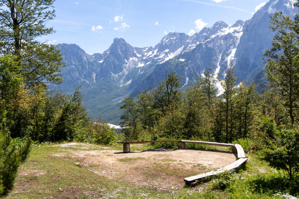 Descending from Valbona Pass to Valbona