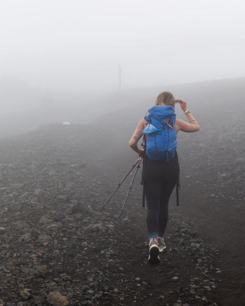 White-out conditions on the Fimmvörðuháls