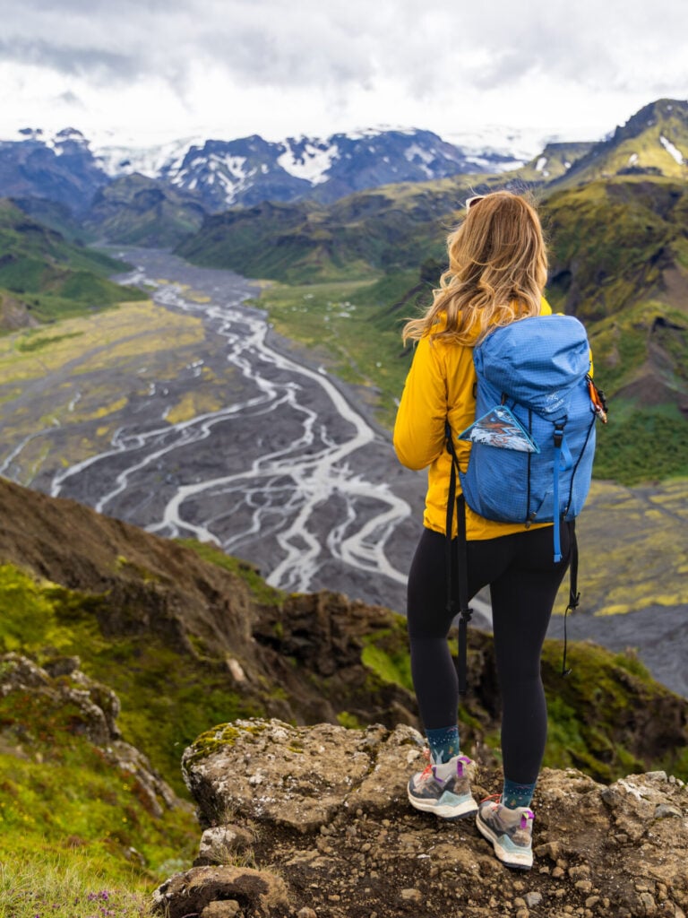 View from the top of Valahnúkur