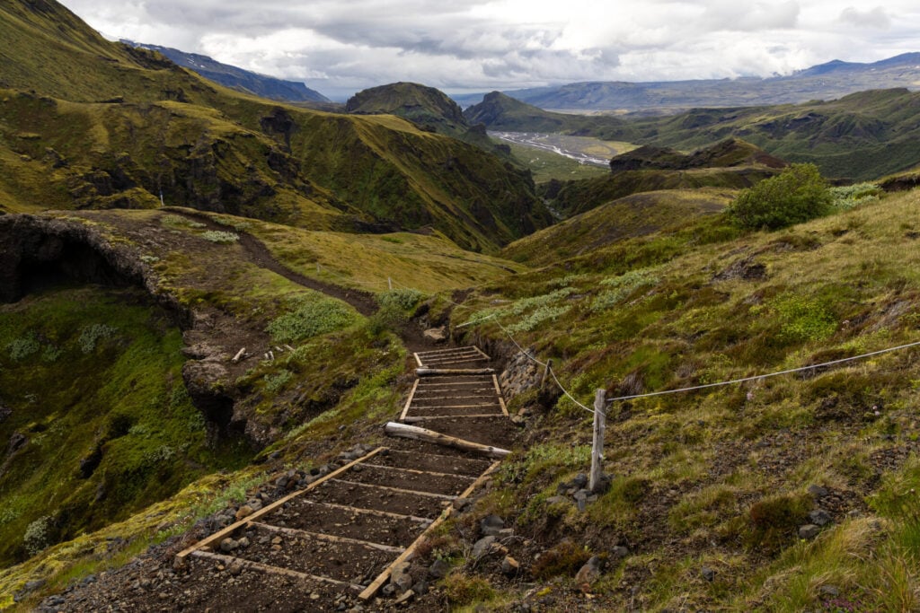 Trail out of Þórsmörk