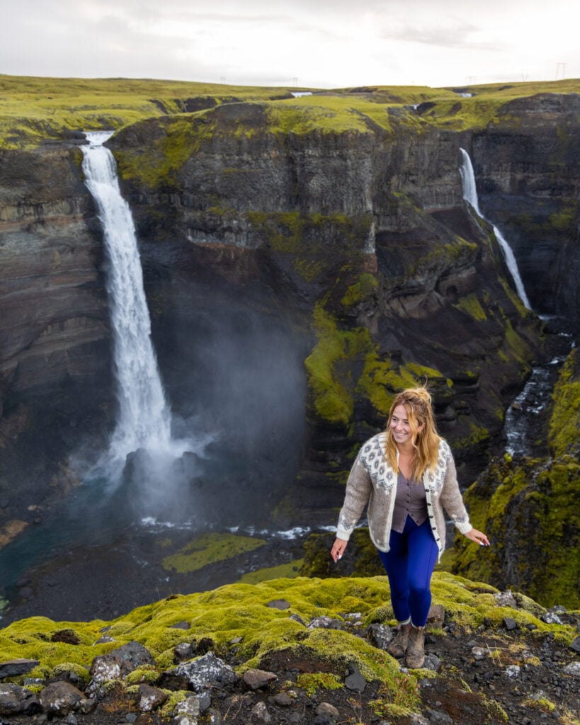 Háifoss is the largest waterfall in the highlands