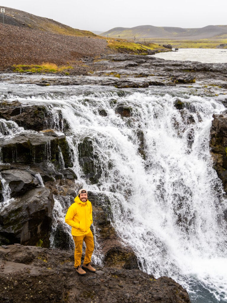 Gýgjarfoss on the drive to Kerlingarfjöll