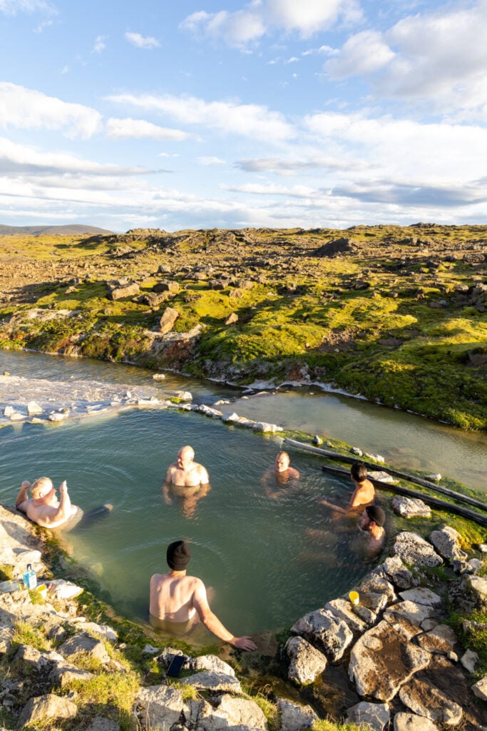 Hot spring pool at Hveravellir (right next to the campsite)