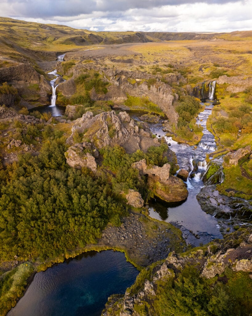 Gjáin Valley on the road to Landmannalaugar