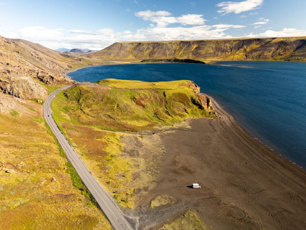 Kleifarvatn Black Sand Beach