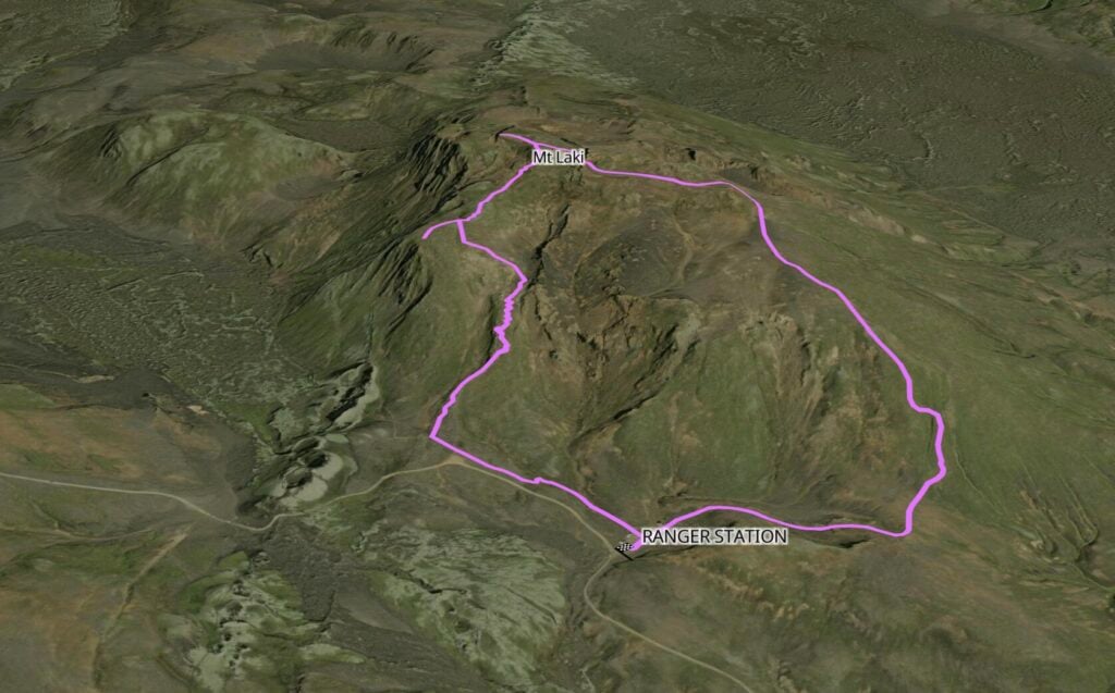 Mt Laki hiking route
