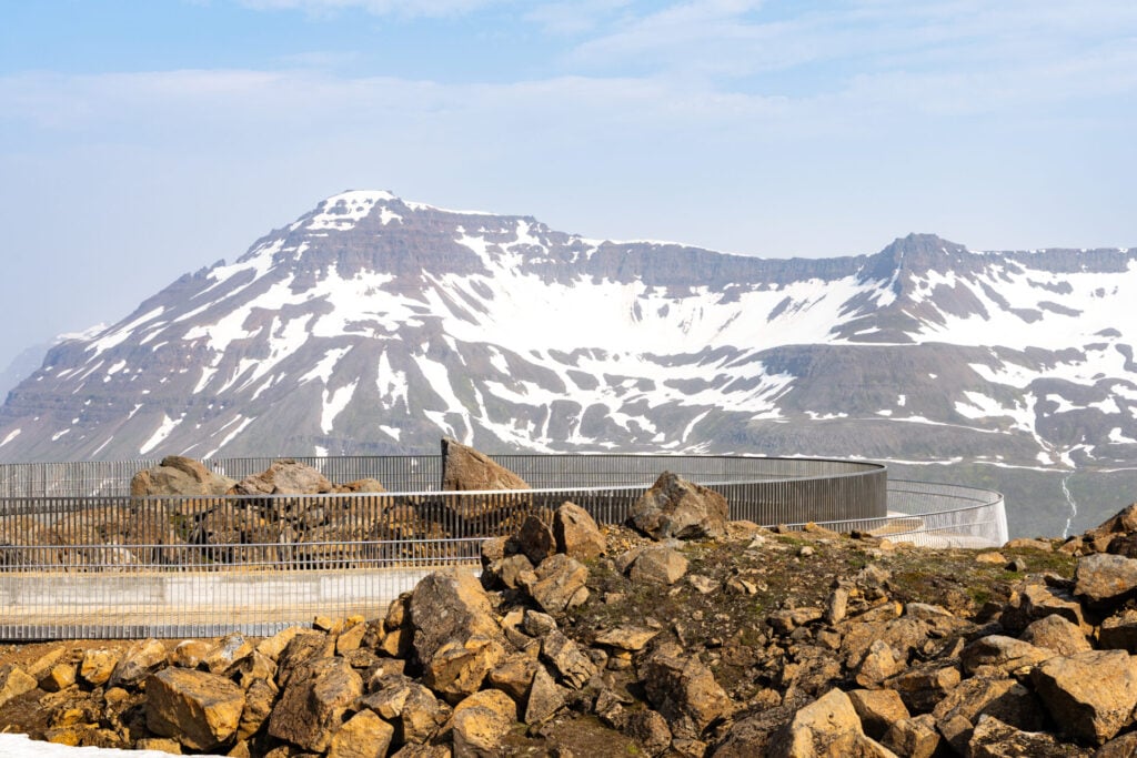 Newly unveiled Baugur Bjólfs viewpoint
